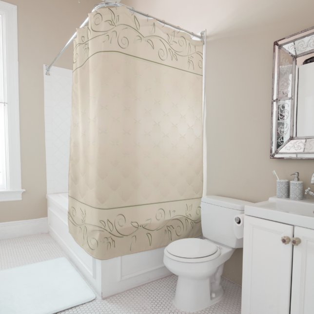 Cortina Para Box Design de Champanhe Padrão (In Situ)