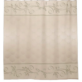 Cortina Para Box Design de Champanhe Padrão