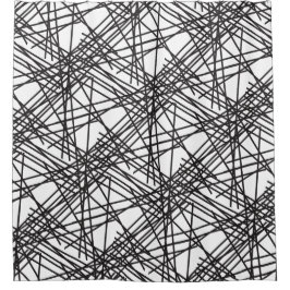 Cortina Para Box Design de Efeito de Malha em Linha Preta