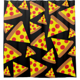 Cortina Para Box Design de fatias de pizza