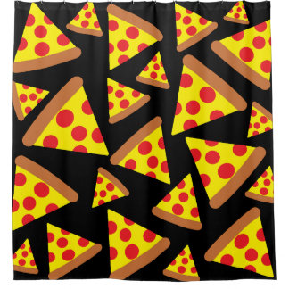 Cortina Para Box Design de fatias de pizza