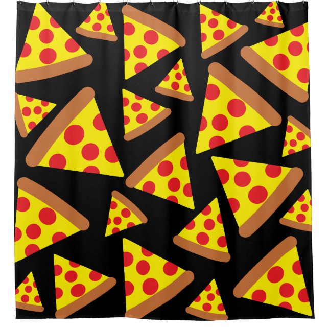 Cortina Para Box Design de fatias de pizza (Frente)