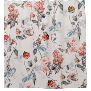 Cortina Para Box design de flor sem costura com girassol claro