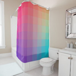 Cortina Para Box Design de gradação de cores do arco-íris coloridas
