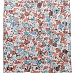 Cortina Para Box design de mulher divertida