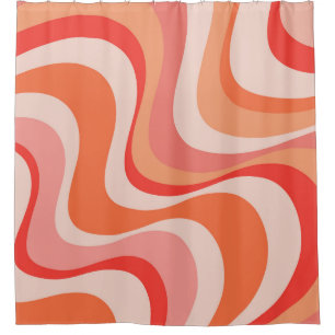 Cortina Para Box Design de ondas retrorreflectoras modernas colorid