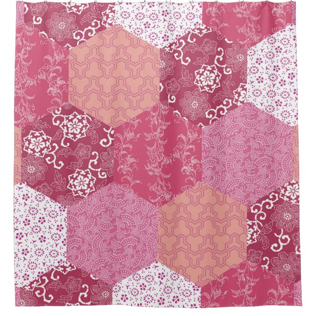 Cortina Para Box Design de Padrão de Estilo Japonês (Frente)