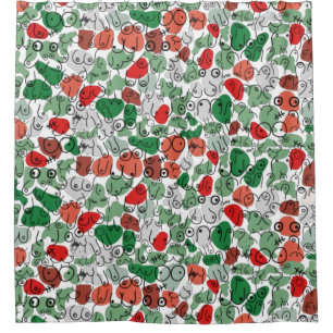 Cortina Para Box design de peito verde