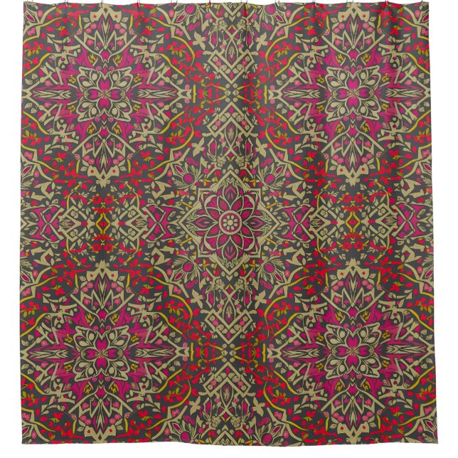 Cortina Para Box Design de Rug Oriental Tradicional (Frente)