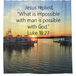 CORTINA PARA BOX DESIGN DE SCRIPTURE SERENE SUNSET LUKE 18:27
