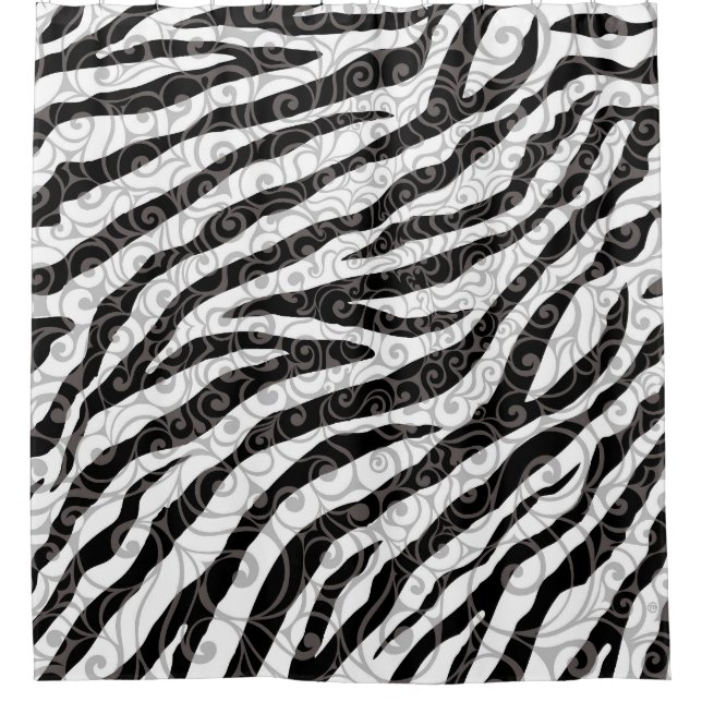 Cortina Para Box Design de Zebra Suave (Frente)