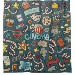 Cortina Para Box Design do teatro do cinema do fã de filme