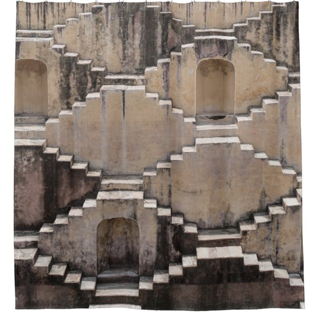 Cortina Para Box Design do templo castanho (Frente)