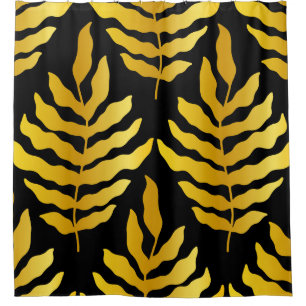 Cortina Para Box Design moderno com folhas. Folhas tropicais de our