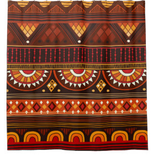 Cortina Para Box Design tribal sem costura para várias utilizações.