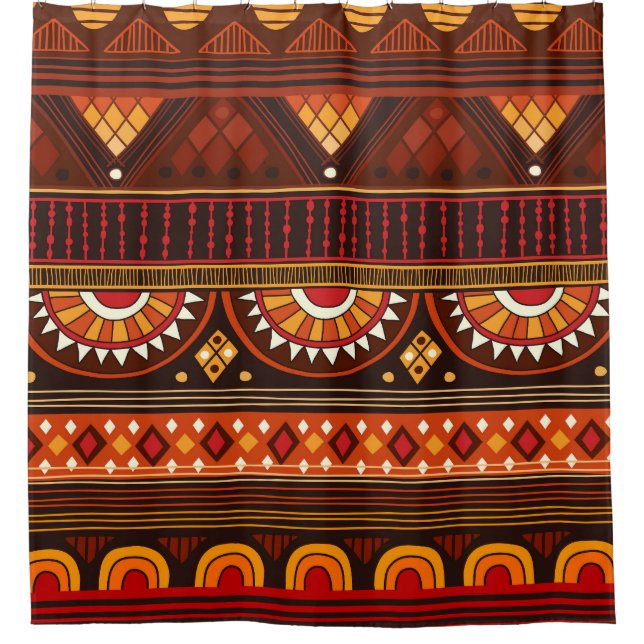 Cortina Para Box Design tribal sem costura para várias utilizações. (Frente)