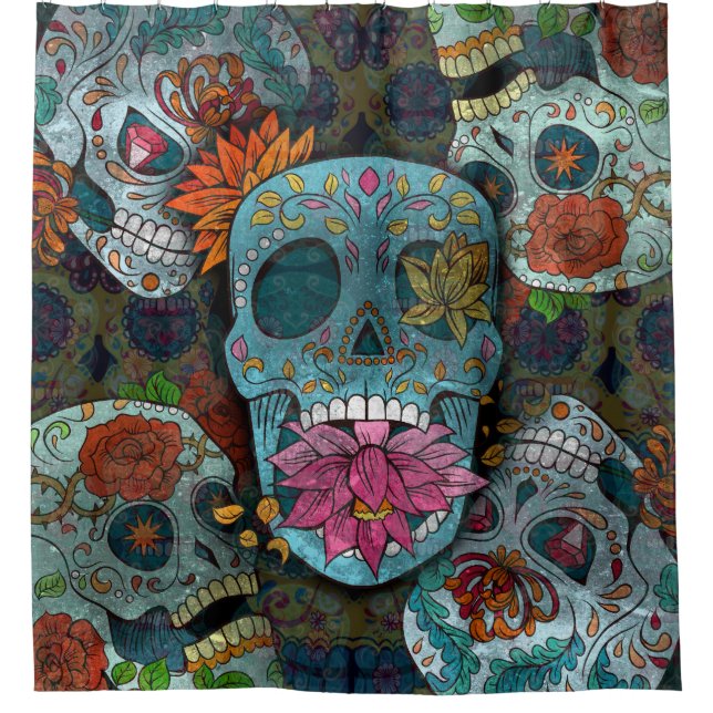 Cortina Para Box Dia De Los Muertos (Frente)