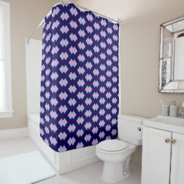 Cortina Para Box Diamond Blue Shower Curtain