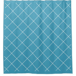 Cortina Para Box Diamond Pattern Aqua