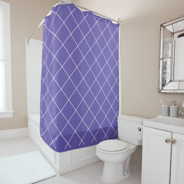 Cortina Para Box Diamond Pattern purple (In Situ)