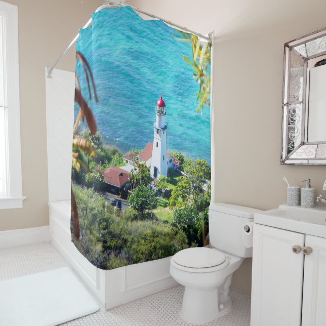 Cortina Para Box Diamondhead Lighthouse Oahu Hawaii (In Situ)