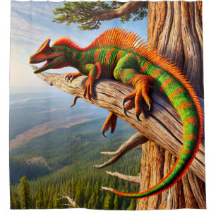 Cortina Para Box Dinosaur Lizard