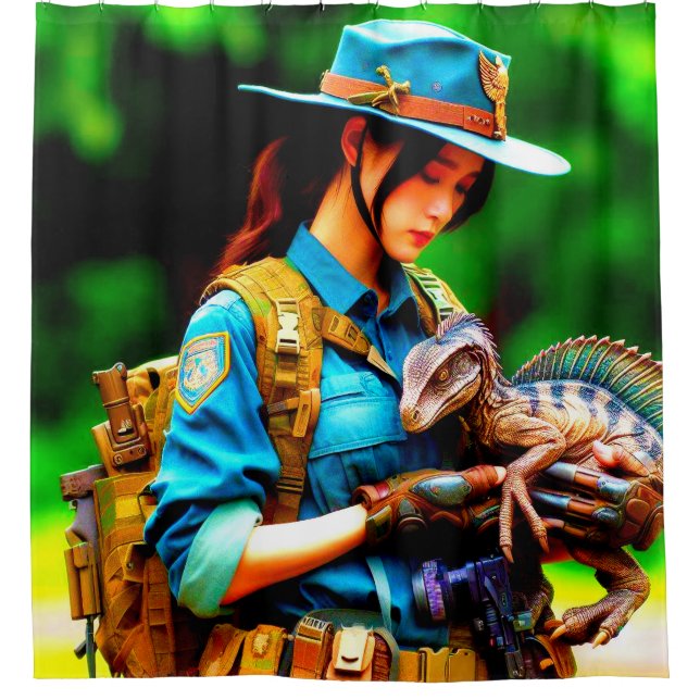 Cortina Para Box Dinossauro (Frente)