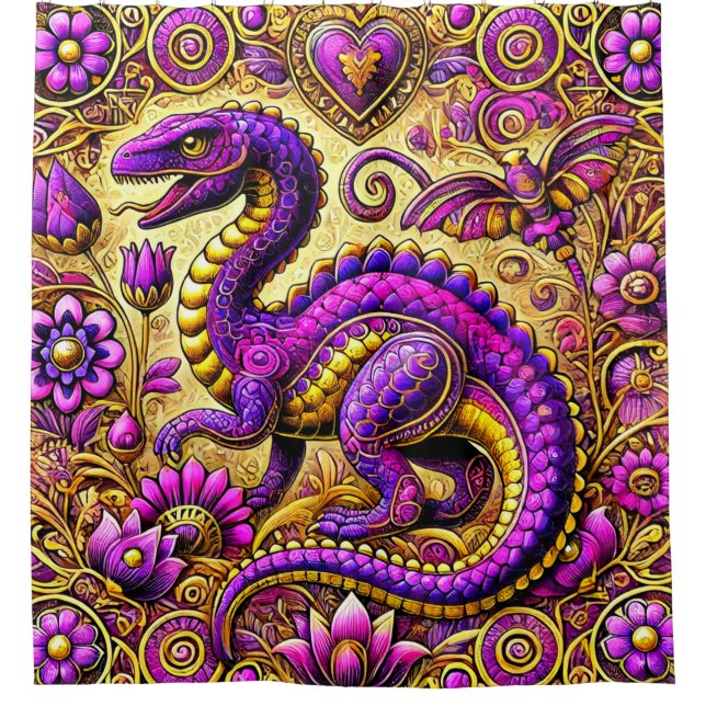 Cortina Para Box Dinossauro Arte (Frente)