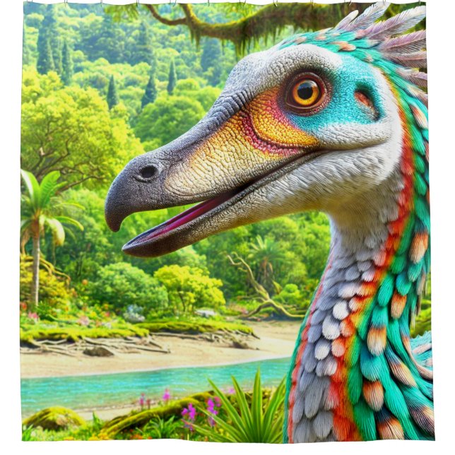 Cortina Para Box Dinossauro Arte (Frente)