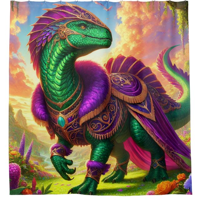 Cortina Para Box Dinossauro Arte (Frente)