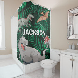 Cortina Para Box Dinossauro Personalizável para Crianças Dino Jurás