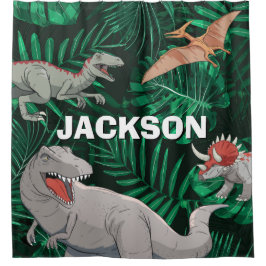 Cortina Para Box Dinossauro Personalizável para Crianças Dino Jurás
