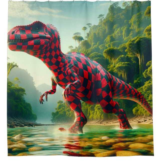 Cortina Para Box Dinossauro Verificado (Frente)