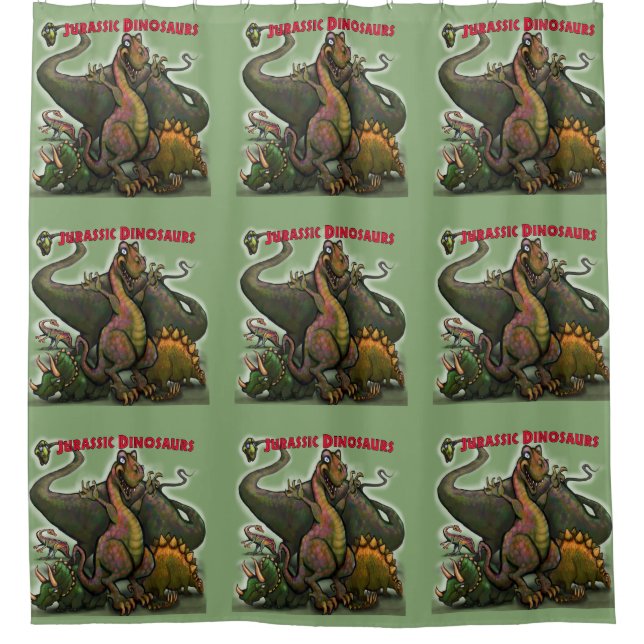Cortina Para Box Dinossauros Jurássicos (Frente)