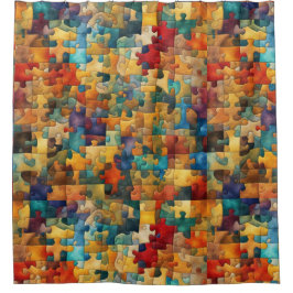 Cortina Para Box Diversão, cortina de chá de quebra-cabeça