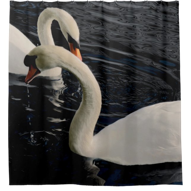 Cortina Para Box Dois Cisnes (Frente)