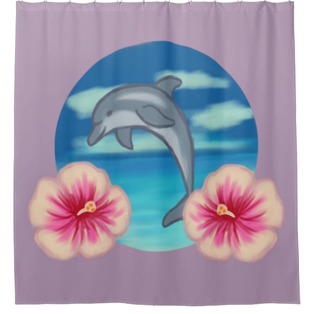 Cortina Para Box Dolphin Paradise (Frente)