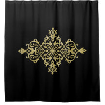 Dourado brilho e preto