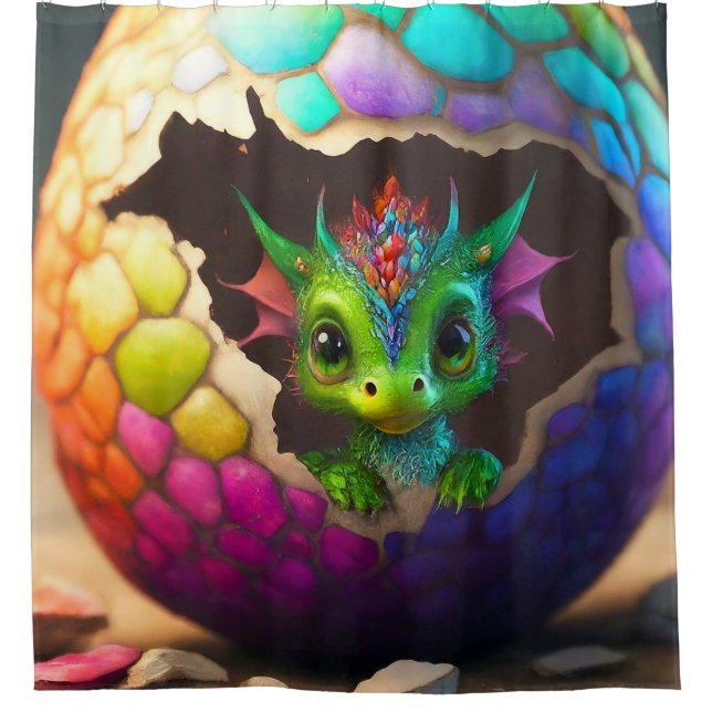 Cortina Para Box Dragão bebê (Frente)