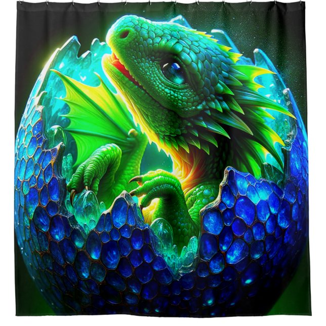 Cortina Para Box Dragão bebê (Frente)