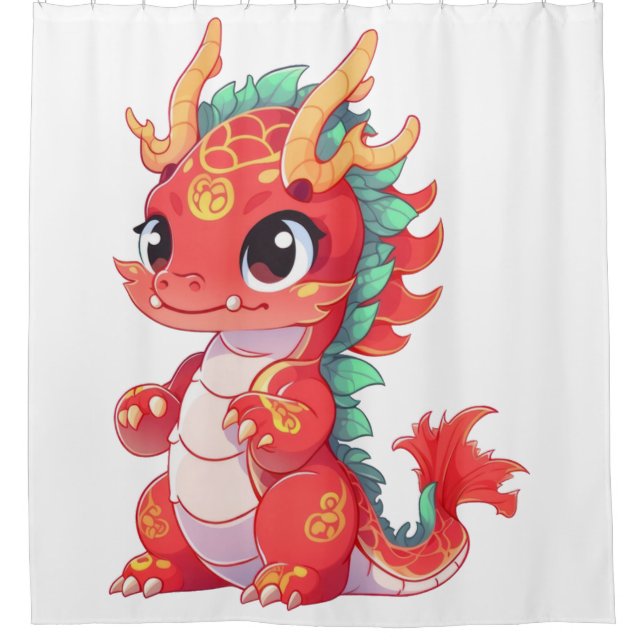 Cortina Para Box Dragão Chinês Cinto (Frente)