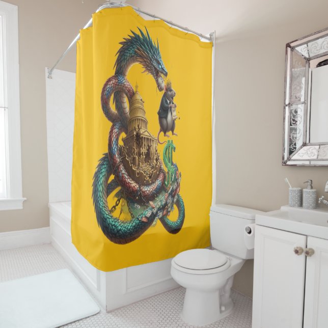 Cortina Para Box Dragon Guard Shower Curtain – Mystical Power (In Situ)