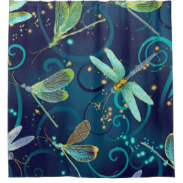 Cortina Para Box Dragonflies Teal