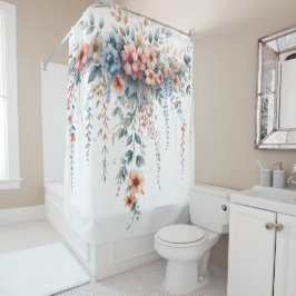 Cortina Para Box Draped Floral Elegance