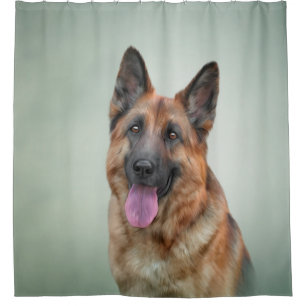 Cortina Para Box Drawing German Shepherd Dog 20