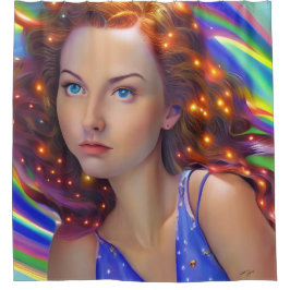 Cortina Para Box DreamGirl com Luzes Arco-Íris