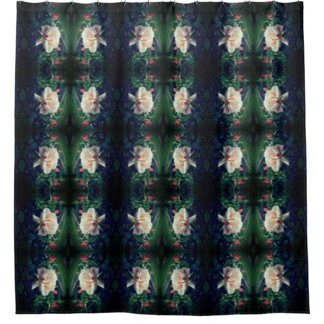 Cortina Para Box Dreamy Peach Rosa and Buds Abstrato (Frente)