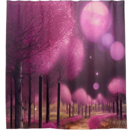 Cortina Para Box Dreamy Pink Nightscape