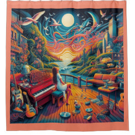 Cortina Para Box Dreamy Riverfront Harmony