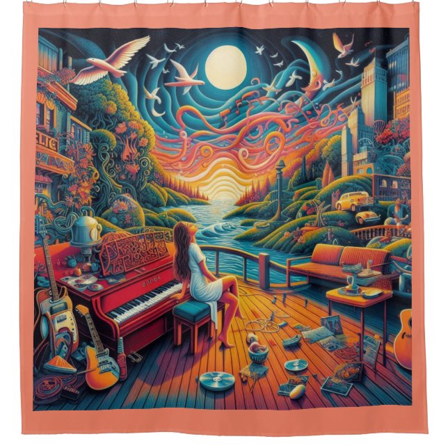 Cortina Para Box Dreamy Riverfront Harmony (Frente)